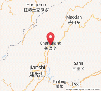 Map of Changliang, Hubei