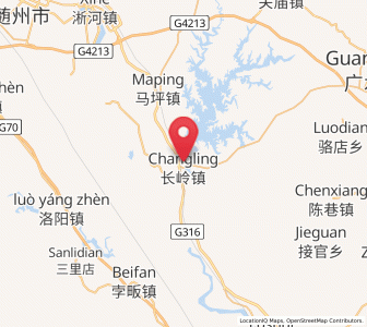 Map of Changling, Hubei