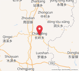 Map of Changling, Jiangxi