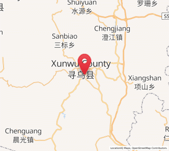 Map of Changning, Jiangxi