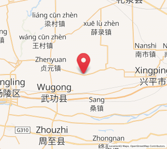 Map of Changning, Shaanxi