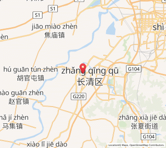 Map of Changqing, Shandong