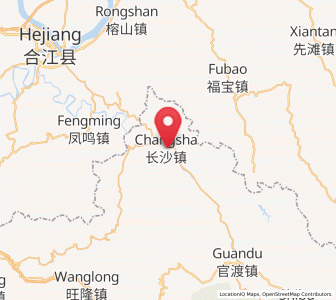Map of Changsha, Guizhou