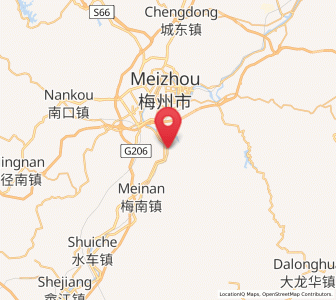 Map of Changsha, Guangdong