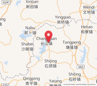 Map of Changshan, Guangdong