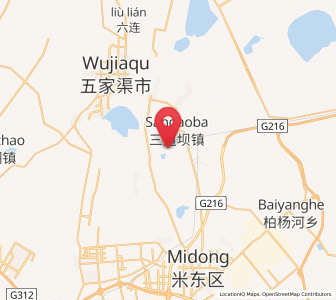 Map of Changshanzi, Xinjiang