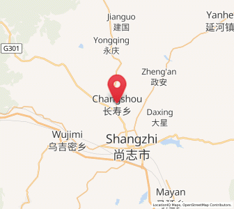 Map of Changshou, Heilongjiang