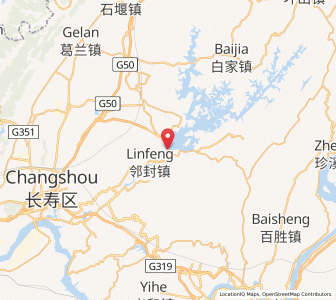 Map of Changshouhu, Chongqing
