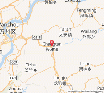 Map of Changtan, Chongqing