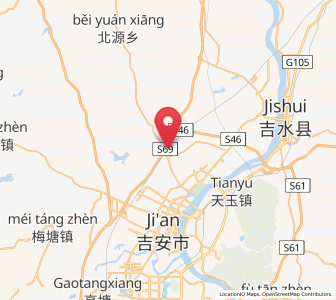 Map of Changtang, Jiangxi