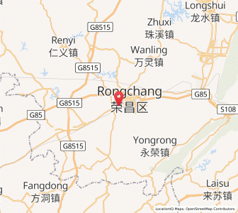 Map of Changyuan, Chongqing