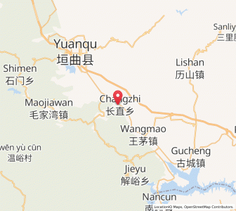 Map of Changzhi, Shanxi
