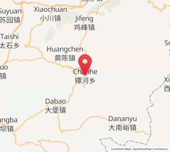 Map of Chanhe, Gansu