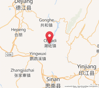 Map of Chaodi, Guizhou