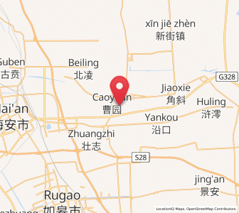 Map of Chaoqiao, Jiangsu
