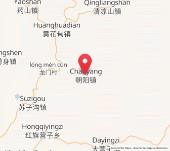 Map of Chaoyang, Liaoning