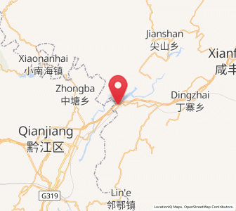 Map of Chaoyangsi, Hubei