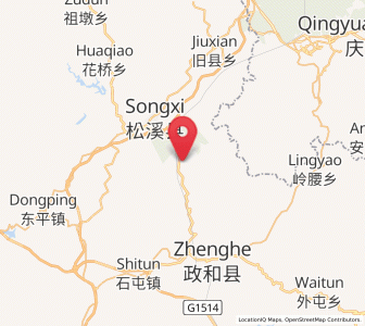 Map of Chaping, Fujian