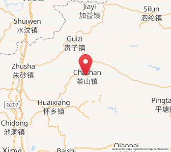 Map of Chashan, Guangdong