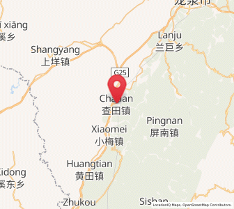 Map of Chatian, Zhejiang