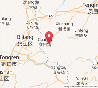 Map of Chatian, Hunan