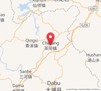 Map of Chayang, Guangdong