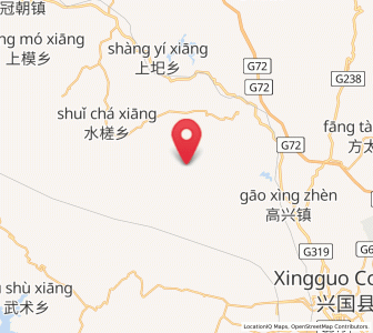 Map of Chayuan, Jiangxi