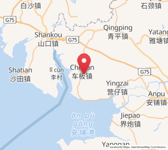 Map of Cheban, Guangdong
