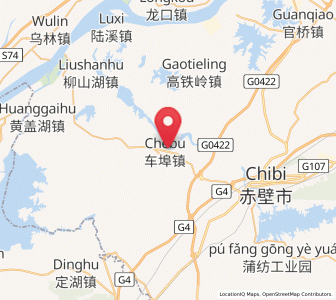 Map of Chebu, Hubei