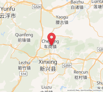 Map of Chegang, Guangdong