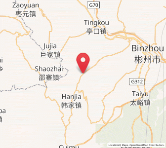 Map of Chejiazhuang, Shaanxi