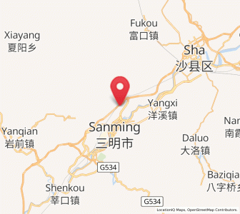 Map of Chenda, Fujian