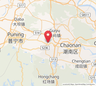 Map of Chendian, Guangdong