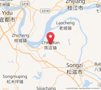 Map of Chendian, Hubei