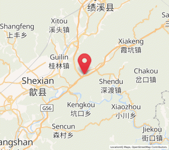 Map of Chengcunjiang, Anhui