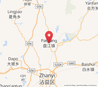 Map of Chengfangqiao, Yunnan