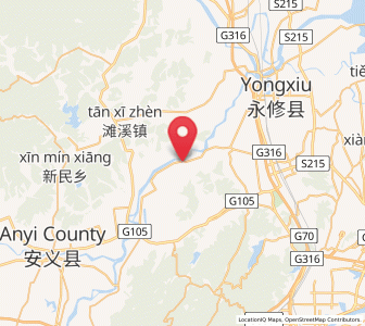 Map of Chengfeng, Jiangxi