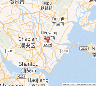 Map of Chenghua, Guangdong