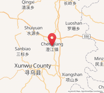 Map of Chengjiang, Jiangxi