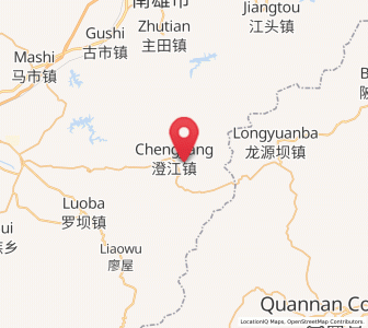 Map of Chengjiang, Guangdong