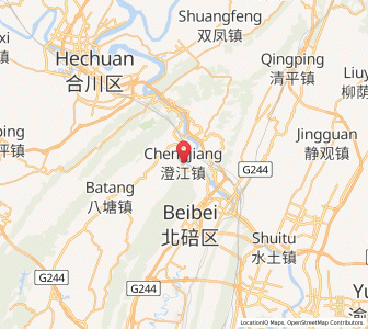 Map of Chengjiang, Chongqing