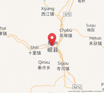Map of Chengjiao Chengguanzhen, Gansu