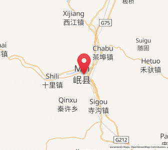 Map of Chengjiao Zhen, Gansu