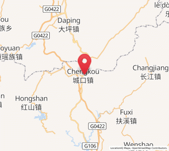 Map of Chengkou, Guangdong
