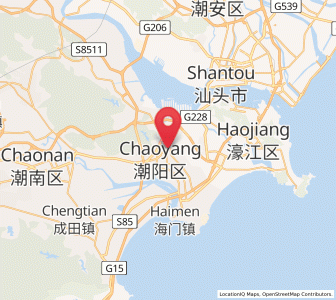 Map of Chengnan, Guangdong