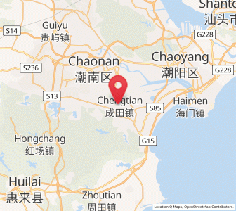 Map of Chengtian, Guangdong