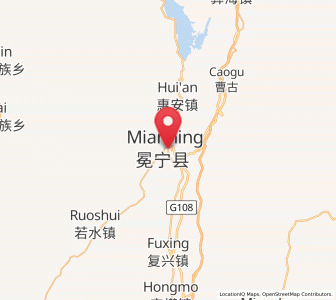 Map of Chengxiang, Sichuan