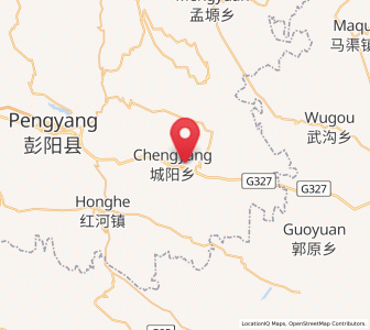 Map of Chengyang, Ningxia Hui Autonomous Region