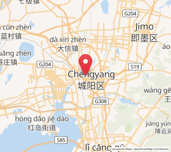 Map of Chengyang, Shandong