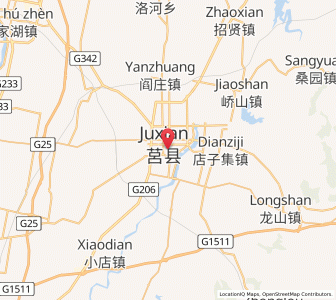 Map of Chengyang, Shandong